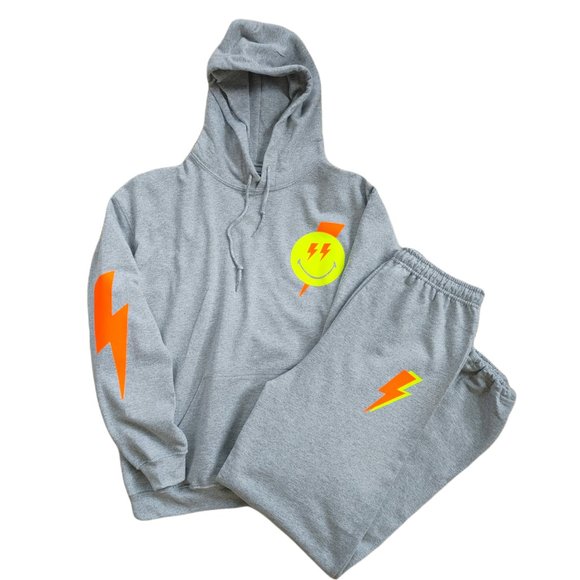 Neon Lightning Bolt Sweatpants - Picture 3 of 3